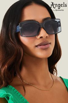 Accessorize Blue Crystal Square Frame Sunglasses (B70452) | ￥2,990