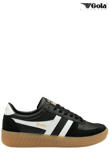 Gola Mens Grandslam Elite Leather Lace-Up Trainers