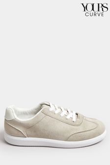 Gris - Yours Curve Retro Trainers In Extra Wide Eee Fit (B70667) | 45€