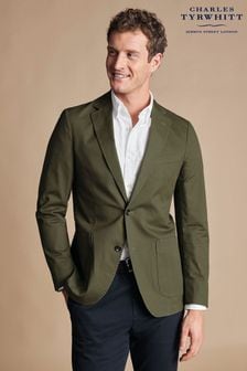Charles Tyrwhitt Green Cotton Stretch Jacket (B70838) | kr2,337