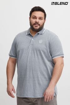 Blau - Blend Kurzärmeliges Polo-Shirt aus Piqué (B70959) | 28 €