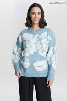 Suéter azul con estampado floral Layton de Gina Bacconi (B71005) | 69 €