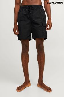 JACK & JONES Black Cargo Swim Shorts (B71032) | ₪ 126