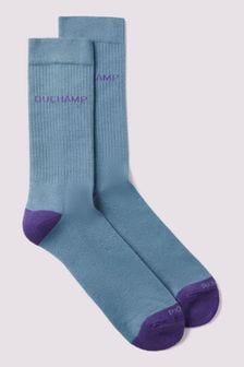Duchamp Mens Heel Toe Ribbed Sports Socks 2 Pack