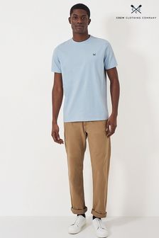 ライトブルー - Crew Clothing Plain Cotton Classic T-shirt (B71766) | ￥4,400