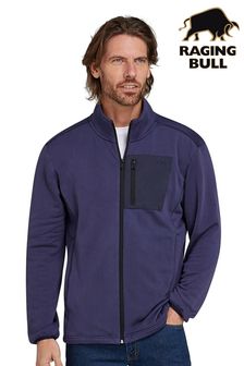 Raging Bull Blue Zip Through Fleece (B71784) | OMR41 - OMR46