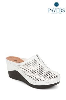 白色 - Pavers厚底楔形涼鞋 (B71840) | NT$1,400