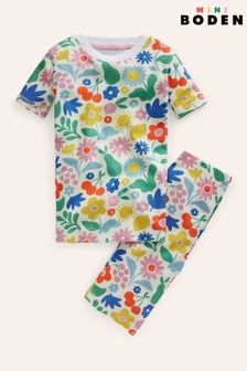 Boden Natural Snug Short John Pyjamas (B71989) | HK$216 - HK$236