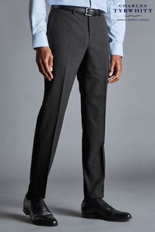 Charles Tyrwhitt Grey Slim Fit Ultimate Performance Trousers (B72061) | SGD 232