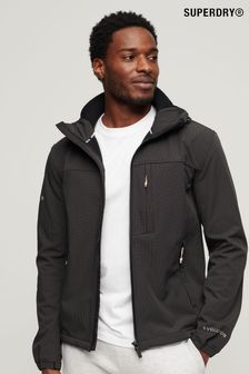 Superdry Black Hooded Ripstop Trekker Jacket (B72222) | kr1,547