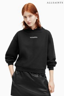 AllSaints Black Fortuna Pippa Hoodie (B72260) | ￥20,960