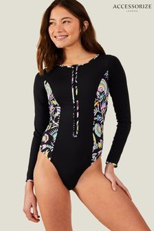 Accessorize Long Sleeve Panel Swimsuit (B72351) | NT$2,100