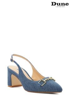 Dune London Blue Choices Bouclé Slingback Shoes (B72533) | kr1 650