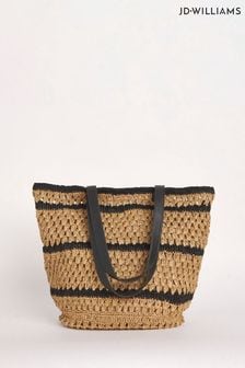 Jd Williams Natural Packable Raffia Beach Tote Bag (B72682) | 48 €