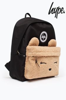 Hype. Borg Teddy Black And Brown Backpack