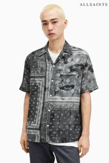 AllSaints Black Tijuana Short Sleeve Shirt (B73172) | €158