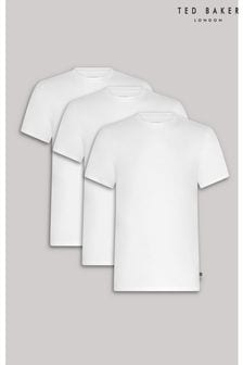 ホワイト - Ted Baker Crew Neck T-shirts 3 Pack (B73174) | ￥7,570