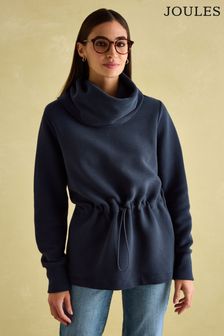 Joules Willow Navy Cowl Neck Sweatshirt (B73281) | $111