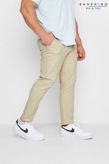 BadRhino Big & Tall Cream Stretch Chino Trousers (B73288) | SGD 62