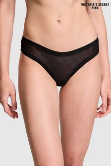 Victoria's Secret PINK Black Thong No Show Knickers (B73373) | €10.50