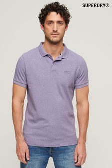 Superdry Purple Classic Pique Polo Shirt (B73493) | $64