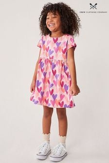 Crew Clothing Company Pink Cotton Jersey Dress (B73509) | kr286 - kr389