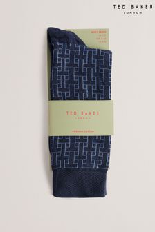 Chaussettes Ted Baker Sokksix T bleues à motif (B73614) | €12