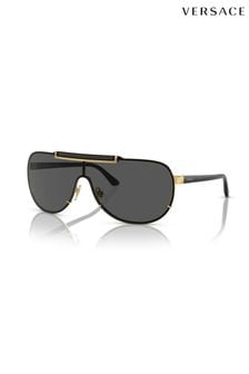 Versace Gold Ve2140 Pilot Sunglasses