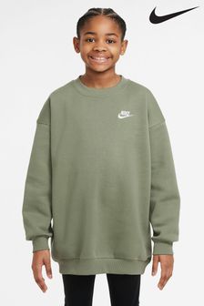 Oil Green - Nike Oversized Club Fleece Sweatshirt (B73744) | 1 888 ₴