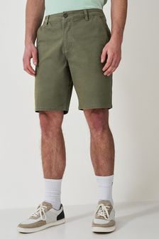 Светло-зеленый - Crew Clothing Classic Bermuda Cotton Stretch Chino Shorts (B73797) | €73