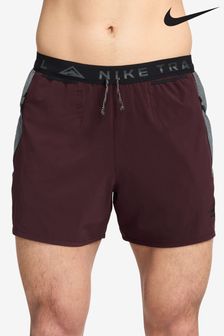 Nike Red Trail Dri-FIT 5 inch Brief-Lined Running Shorts (B74293) | $95