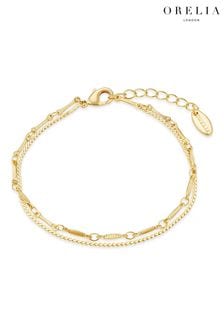 Orelia London 18k Gold Plating Dainty Chain 2-Row (B74769) | $29
