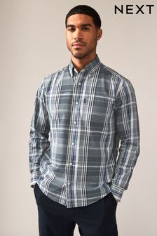 Pretol Blue Madras Check Easy Iron Button Down Oxford Shirt (B75101) | ￥4,520