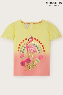 Monsoon Yellow Flamingo Ice-T-Shirt (B75577) | 89 QAR - 109 QAR