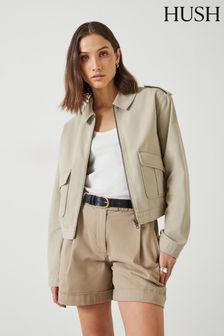 Hush Nude Laurie Zip Up Utility Jacket (B75635) | kr1,285