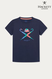 Hackett London Older Boys Blue Short Sleeve T-Shirt