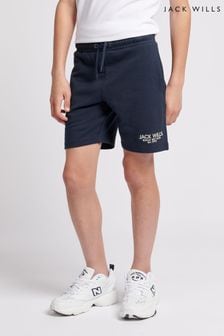 ネイビーブルー - Jack Wills Boys Loopback Shorts (B75744) | ￥5,280 - ￥6,340