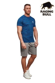 Raging Bull Blue Performance T-Shirt (B75835) | KRW57,600 - KRW61,900