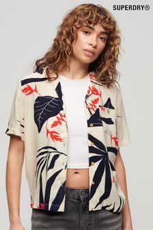 Superdry Cream Beach Resort Shirt (B75943) | $64