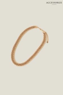 Accessorize Gold Tone Bobble Necklace (B76029) | LEI 95
