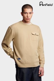 Penfield Mens Natural Rochester Sweatshirt (B76044) | kr1 560