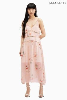 AllSaints Pink Saffron Kora Dress (B76143) | AED1,104