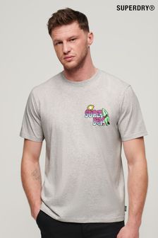 Superdry Grey Travel Loose T-Shirt (B76233) | SGD 58