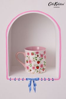 Cath Kidston Set of 4 Cream Strawberry Mollie Mugs (B76294) | €54