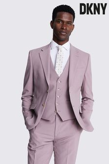 DKNY Dusty Pink Slim Fit Suit - Jacket