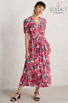 Seasalt Cornwall Kleid in Großgröße mit Birkenblattmotiven (B76622) | 115 €