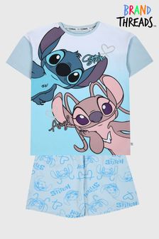 Brand Threads Disney Stitch & Angel Girls Short Pyjama Set