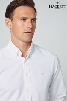 Hackett London Men Long Sleeve White Shirt