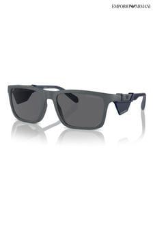 Emporio Armani Grey Ea4219 Rectangle Polarised Sunglasses (B77024) | €246