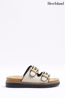 River Island Double Buckle Sandals